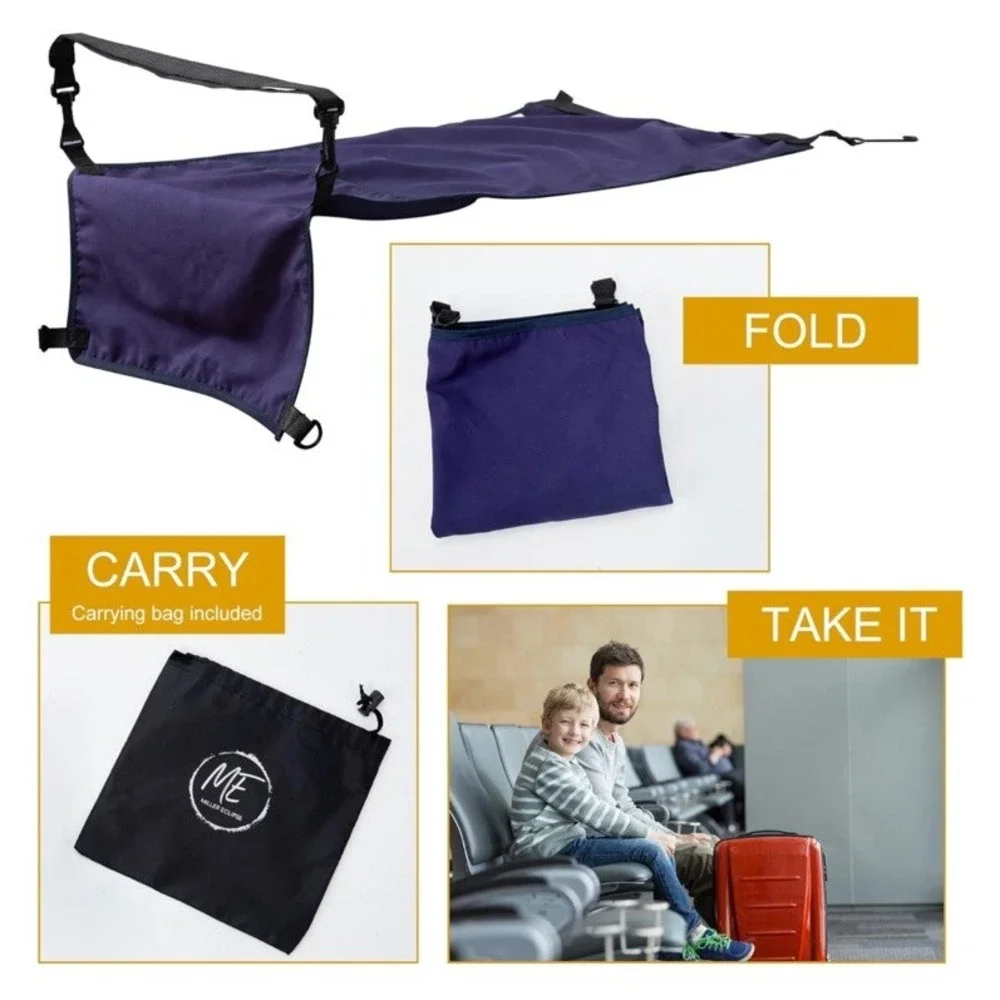 Miller Eclipse Airplane & Train Seat Extender Bed Flight Hammock Cot Reinforced